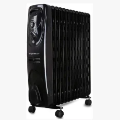 Aigostar Ölradiator Energiesparend 2500W Elektrische Heizung Mobile Ölgefüllter Elektro Heizkörper, Radiator 13 Rippen, 3 Heizstufen, Thermostat Überhitzungsschutz, Schwarz
