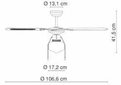 GLOBO Deckenventilator Mit LED Beleuchtung Deckenlampe 106cm 0309LED 14 GLOBO Deckenventilator Mit LED Beleuchtung Deckenlampe 106cm 0309LED -Smart Kitchen Store 3f965a3f77e4e788ca391a8cd4ff1cad