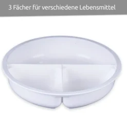 Wüllner & Kaiser Mikrowellenteller Mit Deckel, Mikrowellengeschirr, Menüteller Mit Aufteilung, 3 Praktische Fächer, 750 Ml Volumen -Smart Kitchen Store 3fc88e48631413c690d1581a3eade896