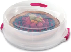 Metaltex Tortenbehälter ø36cm Höhenvers, Transparent/rot/weiß 37 Metaltex Tortenbehälter ø36cm Höhenvers, Transparent/rot/weiß -Smart Kitchen Store 437dffb727058b720212b7cef88b280e