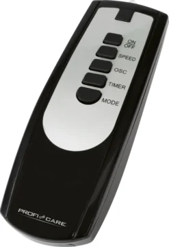 ProfiCare PC-TVL 3090 Tower-Ventilator, Longlife-Profi-Motor, 75° Oszillierend, VoiceControl Und WiFi-Steuerung, Edelstahl, 6 Geschwindigkeitsstufen, Inox-schwarz / Alexa / Google Assistant / App Steuerung -Smart Kitchen Store 442389cdc2053b0955e8917cbca92acb