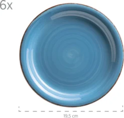 Mäser 931601 Frühstücksset Lumaca Für 6 Personen, Steingut, Dunkelblau (1 Set, 18-teilig) -Smart Kitchen Store 4549253f043313fb6cc7b5936a1b292d