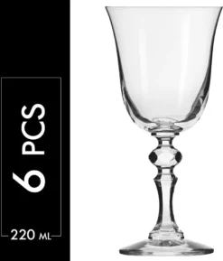 KROSNO Krista Kleine Rotweingläser, 6er-Set, 220 Ml -Smart Kitchen Store 455e5d47cd8fce3610e951a2c2332008
