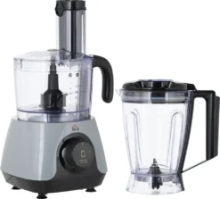 HOMCOM Küchenmaschine Mit 1L Schlüssel 1,25L Mixbehälter 4-Blatt-Messer Zum Schneiden, Zerkleinern, Verquirlen, Hacken, Mahlen, Mixen Und Mischen 3 Geschwindigkeitsstufen 650W -Smart Kitchen Store 45a4088c47ddce93a4d07fd41de931bb