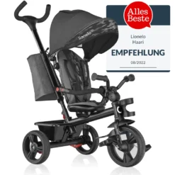 Lionelo Haari Dreirad Kinderdreirad Kinder Lenkstange Fahrrad Baby Kinderwagen Grau -Smart Kitchen Store 465c41e5062ea101a76386cd729ce08c