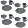GRÄWE Camping Geschirr Set 4 Personen Grau -Smart Kitchen Store 480a86e7be75a3085dac9cf9847db722