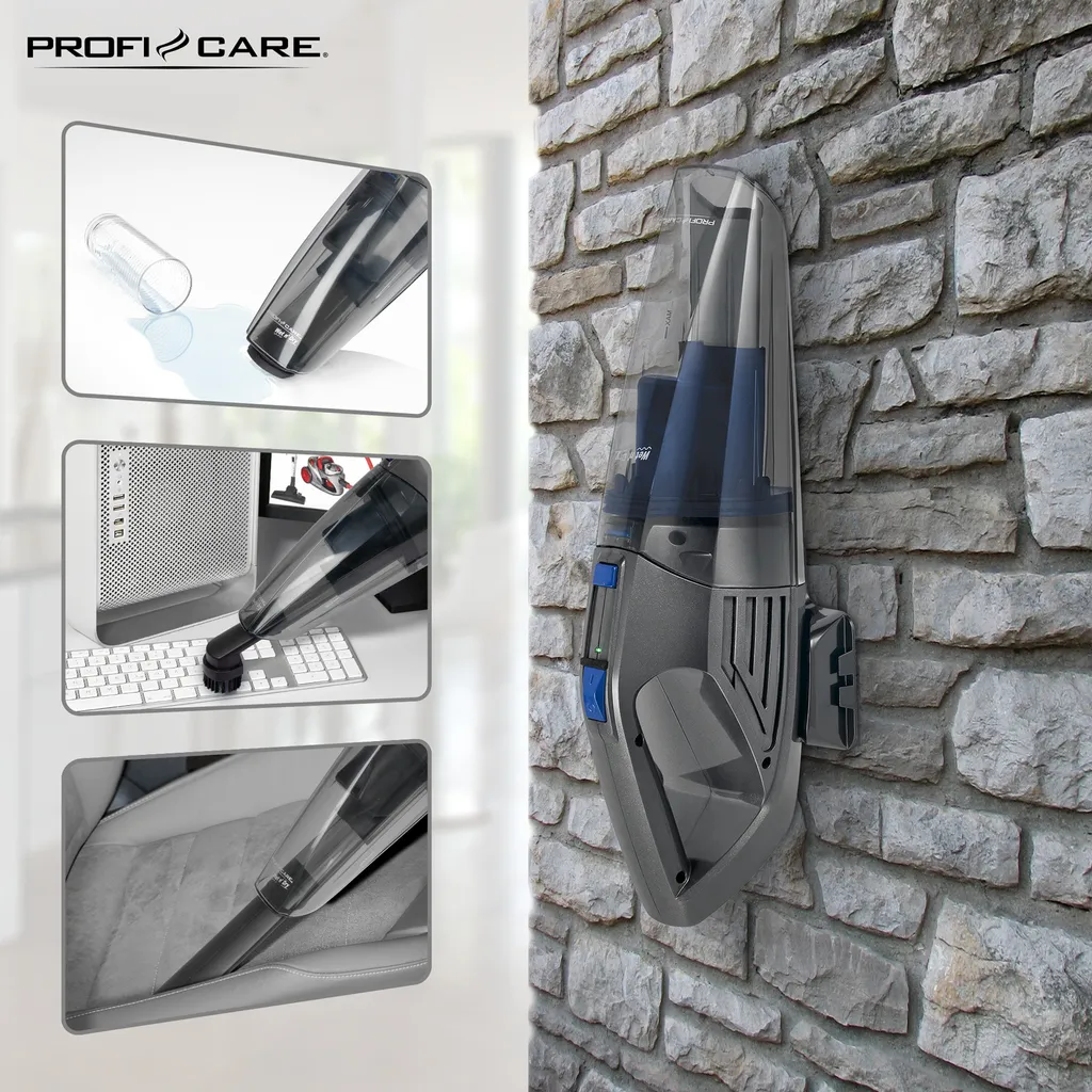 ProfiCare Akku-Sauger PC-AKS 3034, 2 In 1 Nass-und Trockensauger In Einem, Für Alle Oberflächen Geeignet, Leistungsstarker 14,8 V Lithium Ionen Akku, Anthrazit-blau 10 ProfiCare Akku-Sauger PC-AKS 3034, 2 In 1 Nass-und Trockensauger In Einem, Für Alle Oberflächen Geeignet, Leistungsstarker 14,8 V Lithium Ionen Akku, Anthrazit-blau – Bild 8