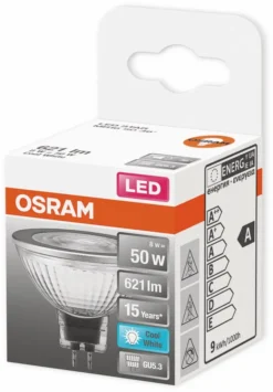 Osram LED Reflektor Star MR16 50 GU5.3 8 W Neutralweiß, Klar -Smart Kitchen Store 48b06ce14dcf0103a05c79686456960c