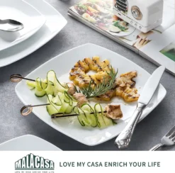 MALACASA, Serie Julia, 36 Tlg. Set Porzellan Geschirrset Tafelservice Mit Kuchenteller, Flachteller Und Suppenteller Für 12 Personen 13 MALACASA, Serie Julia, 36 Tlg. Set Porzellan Geschirrset Tafelservice Mit Kuchenteller, Flachteller Und Suppenteller Für 12 Personen -Smart Kitchen Store 48c992eb59f6eeac5d9f27c7657cb07b