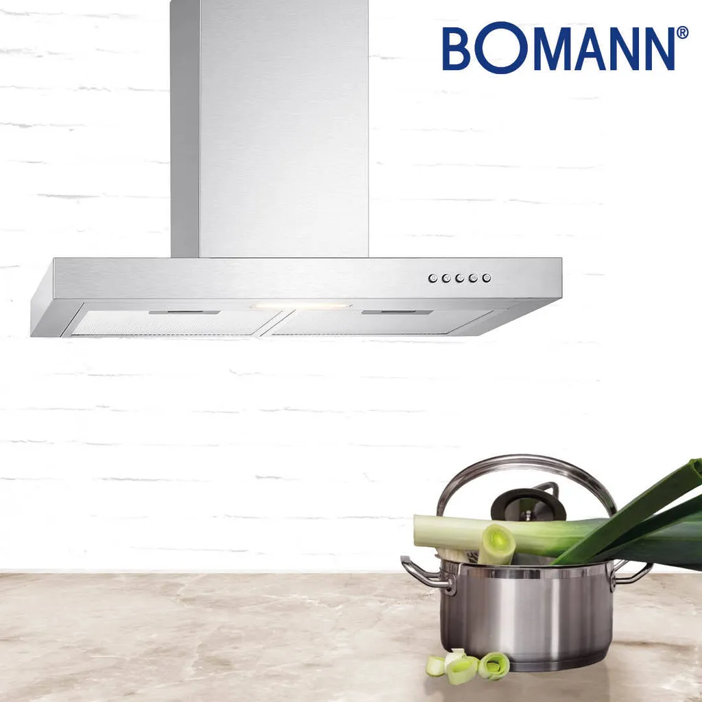 Bomann DU 7600 IX Dunstabzugshaube/ 60 Cm Breite/ Umluft- Oder Abluftbetrieb/ Edelstahl 7 Bomann DU 7600 IX Dunstabzugshaube/ 60 Cm Breite/ Umluft- Oder Abluftbetrieb/ Edelstahl – Bild 5