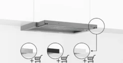 Bosch DFR067A52 Serie | 4 Flachschirmhaube, 60 Cm, Silbermetallic -Smart Kitchen Store 495d1a95b4a99688a4f47a084e605201