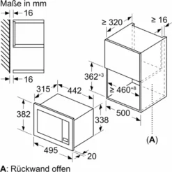 Bosch Serie | 2, Einbau-Mikrowelle, 50 X 38 Cm, Weiß BFL523MW3 -Smart Kitchen Store 4985cd4856117271b1a61ff79062d47e 1
