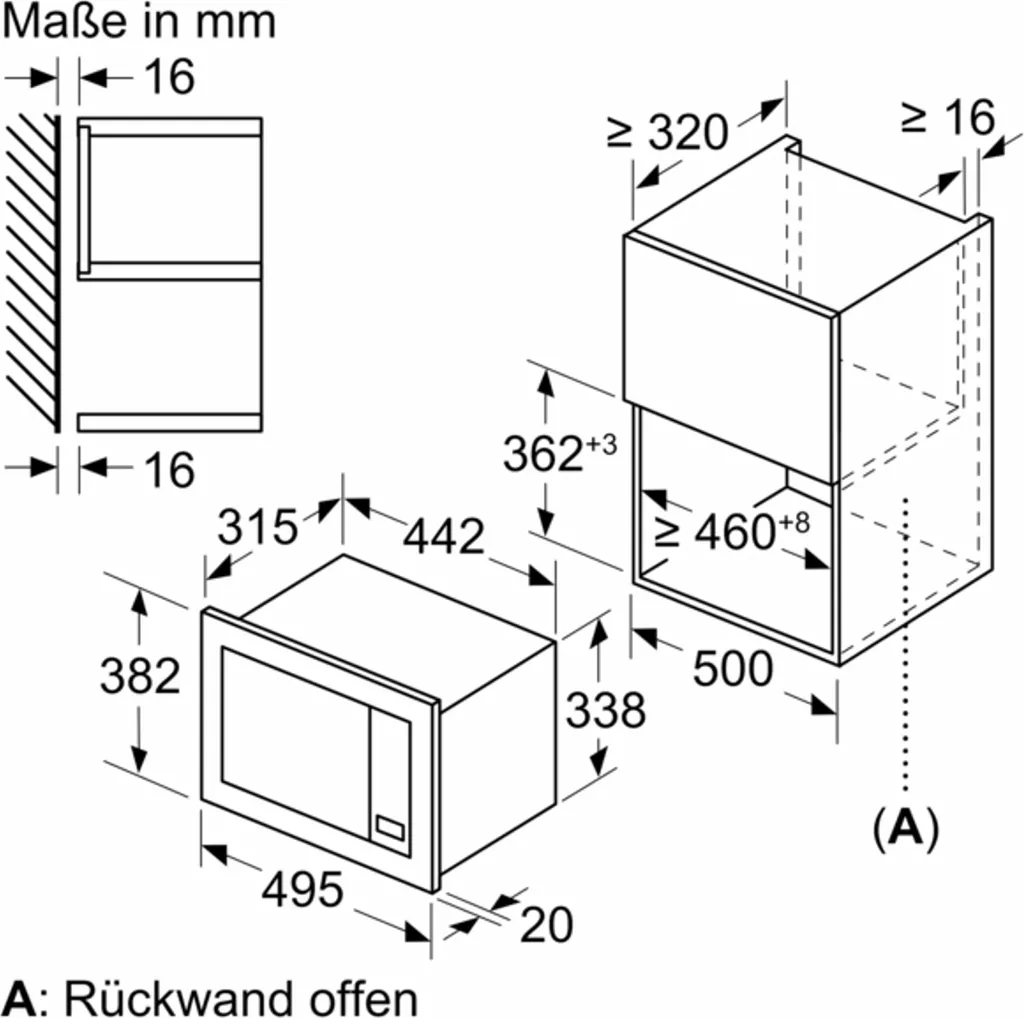 Bosch Serie | 2 Einbau-Mikrowelle 50 X 38 Cm Schwarz BFL523MB3 7 Bosch Serie | 2 Einbau-Mikrowelle 50 X 38 Cm Schwarz BFL523MB3 – Bild 5