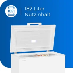 Exquisit Gefriertruhe GT200-HE-010E Weiss | Standgerät | 182 L Volumen | Weiß -Smart Kitchen Store 4b41bfedb3d8fa0869d18e88aafe2e0f