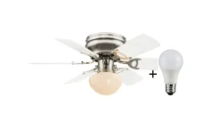 GLOBO Deckenventilator Mit LED Beleuchtung Leuchte Luftkühler 0307WLED -Smart Kitchen Store 4b7d7c6b733e3f25ed1e6c3a72c85a3a