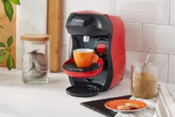 TASSIMO Kaffeekapselmaschine Happy TAS1003, Rot -Smart Kitchen Store 4bdc5b980a0289e262070d2874390664