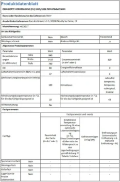 Haier HCE321T Gefriertruhe / 319 Liter / Innenbeleuchtung / Super-Gefrierfunktion / Ausbalancierter Deckel / 2 Metallkörbe 11 Haier HCE321T Gefriertruhe / 319 Liter / Innenbeleuchtung / Super-Gefrierfunktion / Ausbalancierter Deckel / 2 Metallkörbe -Smart Kitchen Store 4c084b7fcb1e40a85a52d070ac770f08