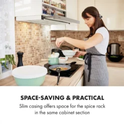 Klarstein Mariana 90 Flachschirmhaube , 90 Cm , EEK C , 500 M³/h , Umluft & Abluft , LED-Beleuchtung , Drucktasten , Unterbau-Dunstabzugshaube , Weiß -Smart Kitchen Store 4d1d4167f0a96cc1f497ade1124f0bc7