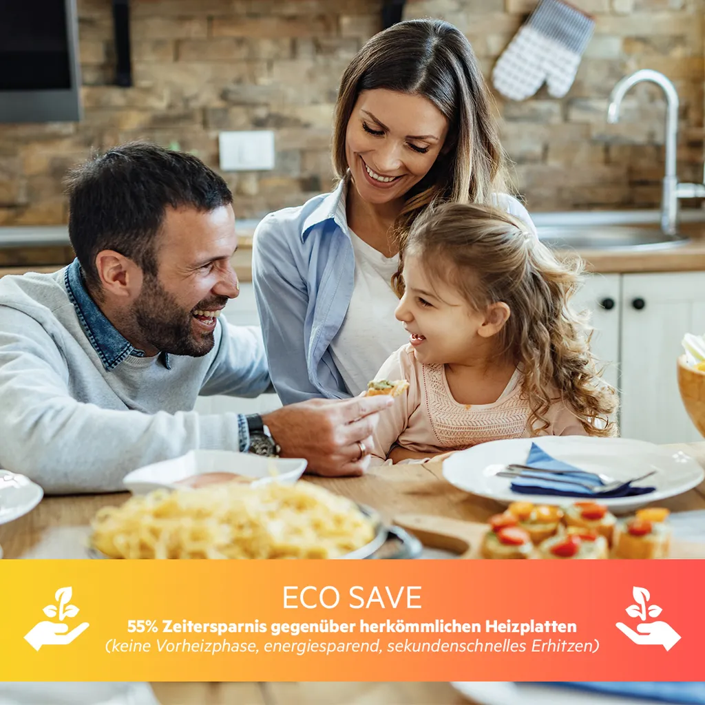 CLATRONIC Induktions-Doppelkochplatte DKI 3609 Schwarz 3500 Watt Herdplatte 10 CLATRONIC Induktions-Doppelkochplatte DKI 3609 Schwarz 3500 Watt Herdplatte – Bild 8