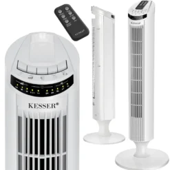 KESSER Turmventilator FERNBEDIENUNG Ventilator LED Display Standventilator Klimaanlage, Farbe:Weiß -Smart Kitchen Store 4e70cf061c99ea9c79e77fcb1f71fe23