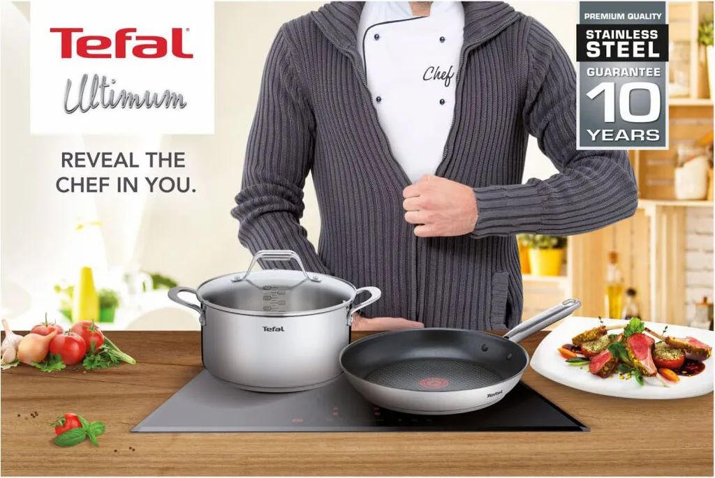 Tefal Ultimum Bratpfanne 24 Cm, Titanium Antihaftversiegelung, Thermo-Signal-Technologie, Gleichmäßige Hitzeverteilung, Backofengeeignet, Für Alle Gängigen Herdarten Inkl. Induktion 11 Tefal Ultimum Bratpfanne 24 Cm, Titanium Antihaftversiegelung, Thermo-Signal-Technologie, Gleichmäßige Hitzeverteilung, Backofengeeignet, Für Alle Gängigen Herdarten Inkl. Induktion – Bild 9
