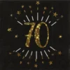 10 Servietten Geburtstag 70 Gold Schwarz -Smart Kitchen Store 4ec8a0e13e23fd1e54a88f6a0b6c172b