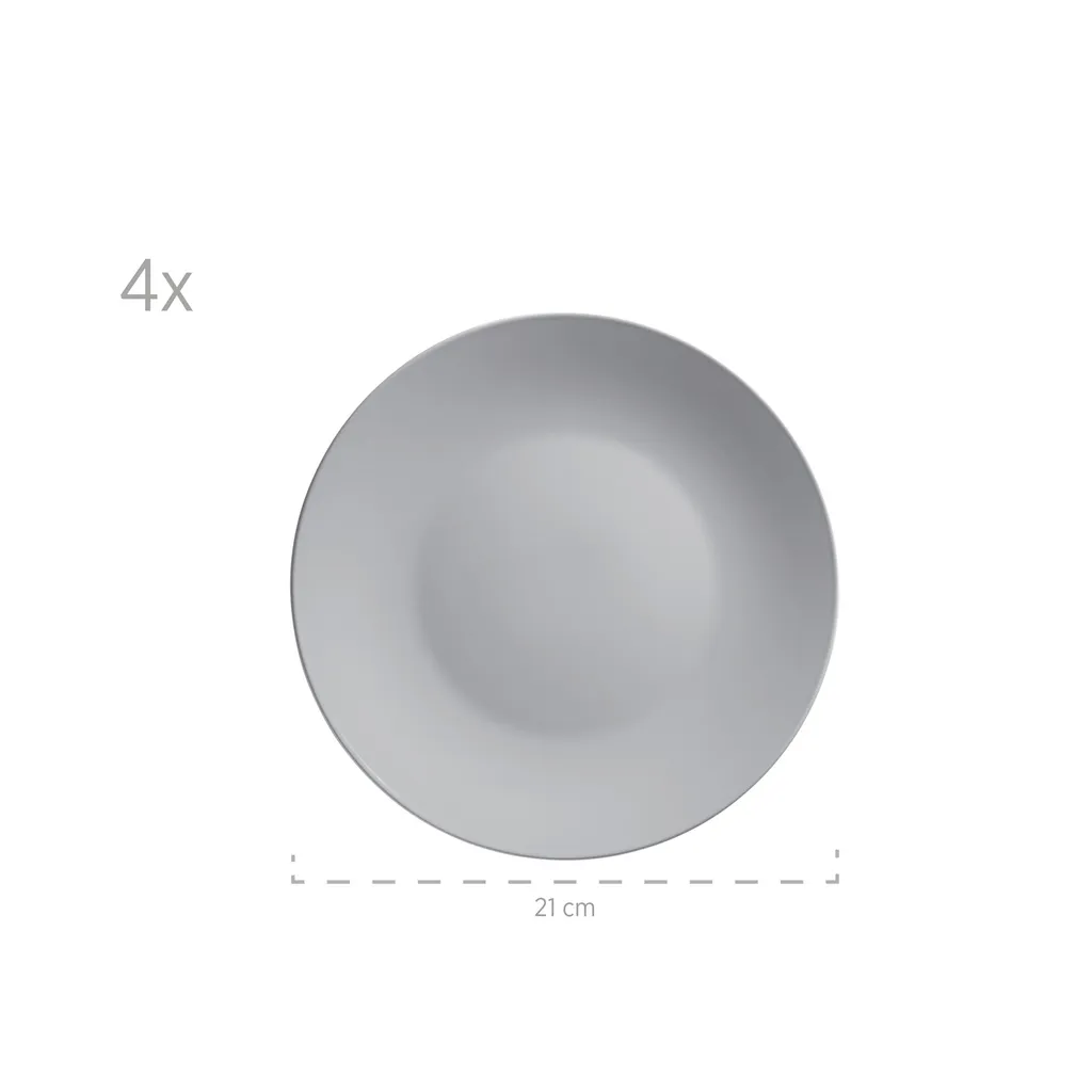 Mäser 931914 Kombiservice Pastell Selection Für 4 Personen, Steinzeug, Grau (1 Set, 16-teilig) 6 Mäser 931914 Kombiservice Pastell Selection Für 4 Personen, Steinzeug, Grau (1 Set, 16-teilig) – Bild 4