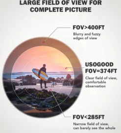 Usogood 12x50 Fernglas Erwachsene Wasserdicht, HD Kompakte Binoculars Ferngläser Mit Stativ Und Telefonadapter, Für Die Vogelbeobachtung, Jagd, Wandern, Geschenke, 12X Zoom, 1000m Sichtfeld -Smart Kitchen Store 4f06626d90d018b1d583f1db7b119871