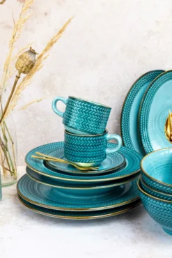 Mäser 931942 Kaffeeservice Prospero Für 6 Personen, Porzellan, Blau (1 Set, 12-teilig) -Smart Kitchen Store 4f5c97e927c9fe40823406e75a2e2dd5