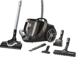 Rowenta RO7260 Bodenstaubsauger Silence Force Cyclonic Parkett | Beutellos | Große Staubbehälterkapazität: 2,5 Liter | Schlankes Und Modernes Design | Langlebiger EffiTech-Motor | Schwarz -Smart Kitchen Store 500be8f7cba4cf3a063a962a1aa98056