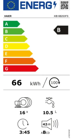 Haier XIB 6B2S3FS Geschirrspüler -Smart Kitchen Store 501d24241926d3200050975ca83ba26b