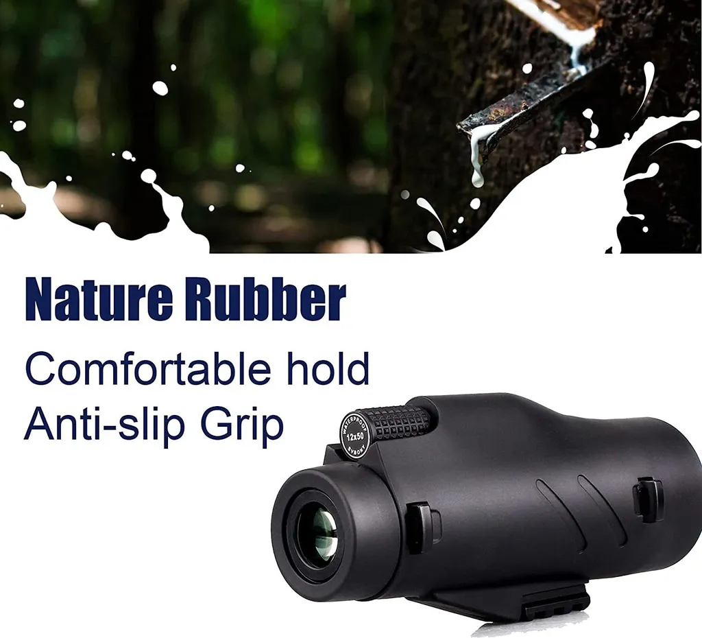 Svbony SV32 Tragbares Monokular, 12x50 Ultra HD Monokular, Bak-4 Prism Monokular Mit Handschlaufe, Teleskop Mit Schienenhalterung, Für Camping, Ballspiel 7 Svbony SV32 Tragbares Monokular, 12x50 Ultra HD Monokular, Bak-4 Prism Monokular Mit Handschlaufe, Teleskop Mit Schienenhalterung, Für Camping, Ballspiel – Bild 5