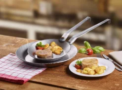 GSW Pfannen-Set Gastro Traditionell Eisen Geschmiedet 2 Tlg., Eisen, Bratpfanne ø Ca. 20 X H 3,0cm / ø Ca. 28 X H 3,8cm -Smart Kitchen Store 52566a663ab632bbf97847b02a45dc5a