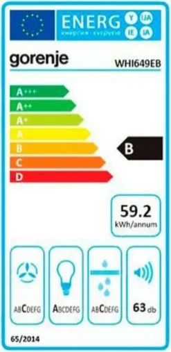 Gorenje - WHI649EB - Dunstabzugshaube - 60 Cm - Schwarz -Smart Kitchen Store 53a1a01000111a1a0b32c8aed5809409