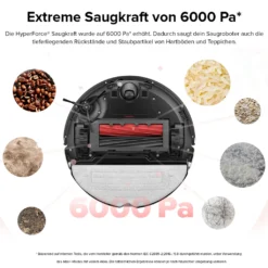 Roborock S8 Staubsauger Roboter Saugroboter 6000 Pa DuoRoller-Bürste VibraRise Wischen 3D-Mapping Reactive 3D-Hindernisumgehung (Schwarz) Mit 2pcs Mopp 19 Roborock S8 Staubsauger Roboter Saugroboter 6000 Pa DuoRoller-Bürste VibraRise Wischen 3D-Mapping Reactive 3D-Hindernisumgehung (Schwarz) Mit 2pcs Mopp -Smart Kitchen Store 540901f0cf74e8e712f873ed14e4adb8
