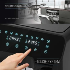 BALTER Heißluftfritteuse Mit Doppelkammer HL-850D, 9L (5,5L + 3,5L), 2 Speisen Gleichzeitig, 9 Programme , Friteuse Ohne Öl, Dual Zone, Airfryer, Heis -Smart Kitchen Store 545ddc84fb65e5f22fe8a88fe837ab25