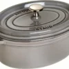 Staub Cocotte Oval Graphitgrau 33cm 40509-324-0 -Smart Kitchen Store 5627d431c59abc143b69026805bb614d