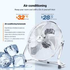 AERSON Bodenventilator 100W 40cm Windmaschine Tischventilator Ventilator Standventilator -Smart Kitchen Store 5634a77a5daf0026b2f836a0ad9e49cb