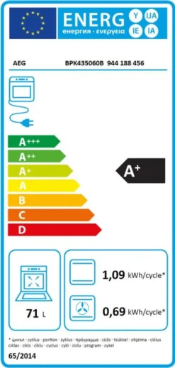 AEG - BPK435060B - Einbau-Backofen - Pyrolyse - Schwarz -Smart Kitchen Store 56772fdcbd1e7f417cb34b5e517fd09d