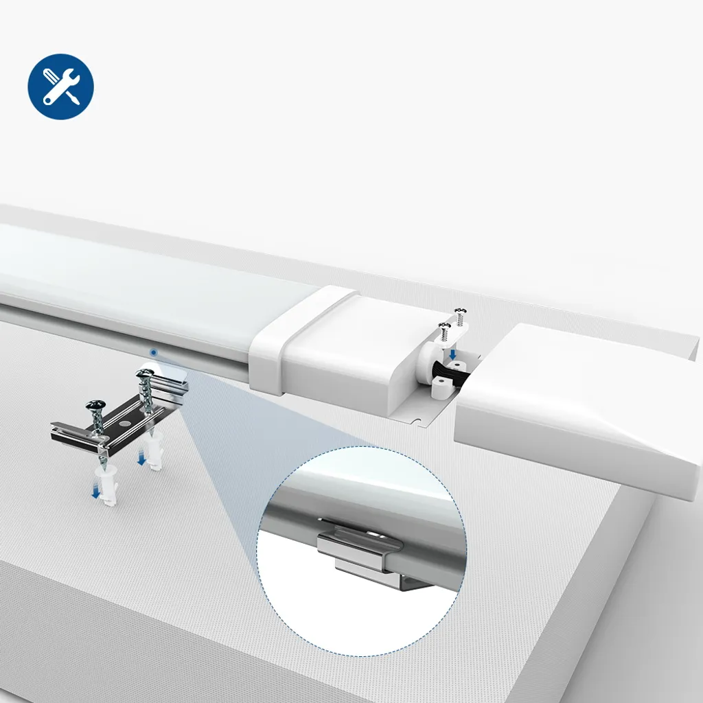 4er Anten LED Feuchtraumleuchte Flache (3CM Höhe) 60CM 18W Neutralweiß 4000K, Led Röhre"Reihenschaltung" Werkstattlampe IP65 5 4er Anten LED Feuchtraumleuchte Flache (3CM Höhe) 60CM 18W Neutralweiß 4000K, Led Röhre"Reihenschaltung" Werkstattlampe IP65 – Bild 3