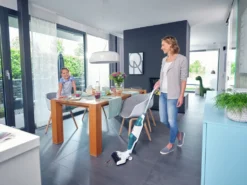 Leifheit Set Akku-Saugwischer Regulus Aqua PowerVac Inkl. Zwei Extra Reinigungswalzen