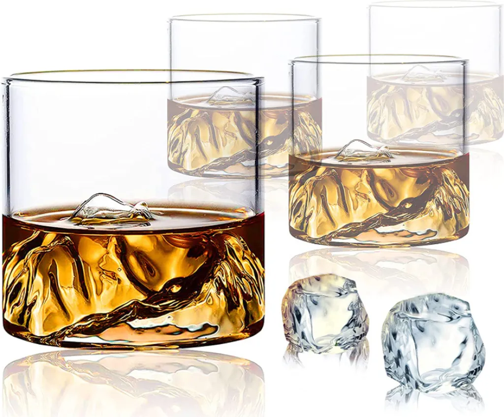 4 Stk/Set 200ml Mountain Whiskygläser Whiskey Glasses Set,für Scotch Und Whisky Liebhaber,Geschenk Für Männer, Vatertagsgeschenk 3 4 Stk/Set 200ml Mountain Whiskygläser Whiskey Glasses Set,für Scotch Und Whisky Liebhaber,Geschenk Für Männer, Vatertagsgeschenk