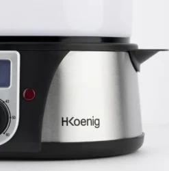 H.Koenig Elektro-Dampfgarer Ohne BPA 12 Liter, 3 Herausnehmbare Behälter, 1000 W, Timer Bis Zu 60 Minuten VAP12, Kunststoff, Metall, Single 19 H.Koenig Elektro-Dampfgarer Ohne BPA 12 Liter, 3 Herausnehmbare Behälter, 1000 W, Timer Bis Zu 60 Minuten VAP12, Kunststoff, Metall, Single -Smart Kitchen Store 597be7a18870c688eea410a5b2e52b42