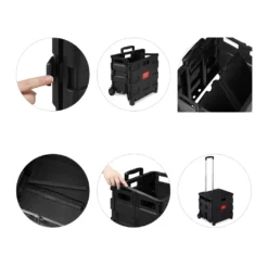 Relaxdays Einkaufstrolley Klappbar Mit Rollen -Smart Kitchen Store 5bb3ec0ddc8d02fc4165826ed65784ed