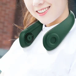 Flexibler Halsventilator, Leiser Blattloser Sportventilator, USB Drehbarer Nackenkühler Zum Aufhängen Für Outdoor Sportarten, Weiß -Smart Kitchen Store 5cda4caae5cf2e9873ecb43c243e2848