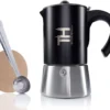Thiru Espressokocher Induktion L Premium Mokkakanne Aus Edelstahl Inkl. Toolset (Schwarz, 6 Tassen (300ml)) -Smart Kitchen Store 5d35dad95c1a27dafdaa73b0d8b5881b