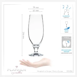 Bierkelche 500ml (max. 580ml) Set 6-Teilig Bierglas Weizengläser Aus Crystalline Glas -Smart Kitchen Store 5ea42374ba19e8222eb47e296f6b09dd