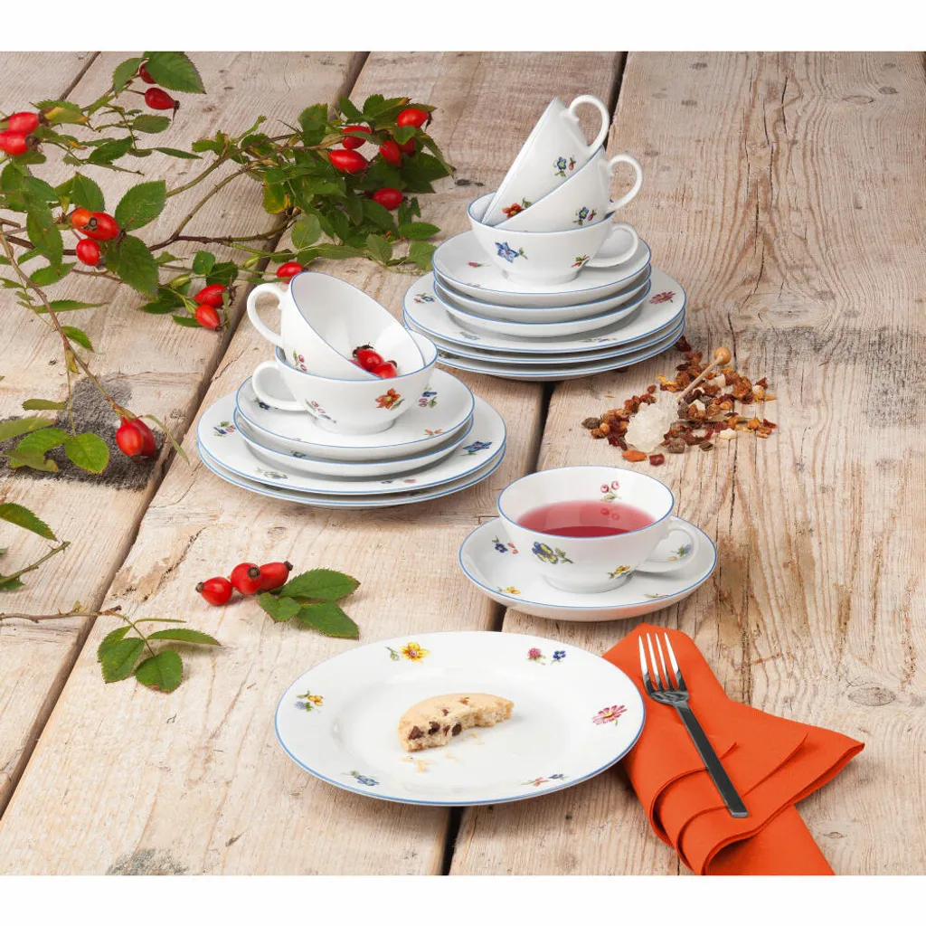 18-teiliges Teeservice Klein Für 6 Pers. A SONATE NOSTALGIE 34032 Sel 4 18-teiliges Teeservice Klein Für 6 Pers. A SONATE NOSTALGIE 34032 Sel – Bild 2