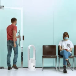 Djive ARC Heater 3in1 Rotorloser Heizlüfter, Ventilator & Luftreiniger, HEPA 14 Filter & UVC Gegen 99,995% Der Viren, Staub & Pollen, App Steuerung, Alexa, Google Home, Mit Heizfunktion, Schlafzimmer, Clean White -Smart Kitchen Store 60d0253bfce107a938b8f71f22e56c07