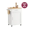SoBuy FKW102-WN Küchenwagen Mit Arbeitsplatte Servierwagen Beistellwagen Rollwagen Getränkewagen Fürs Büro BHT Ca.: 68x90x46cm -Smart Kitchen Store 61295993bfad39e6fa4fd8267faab295